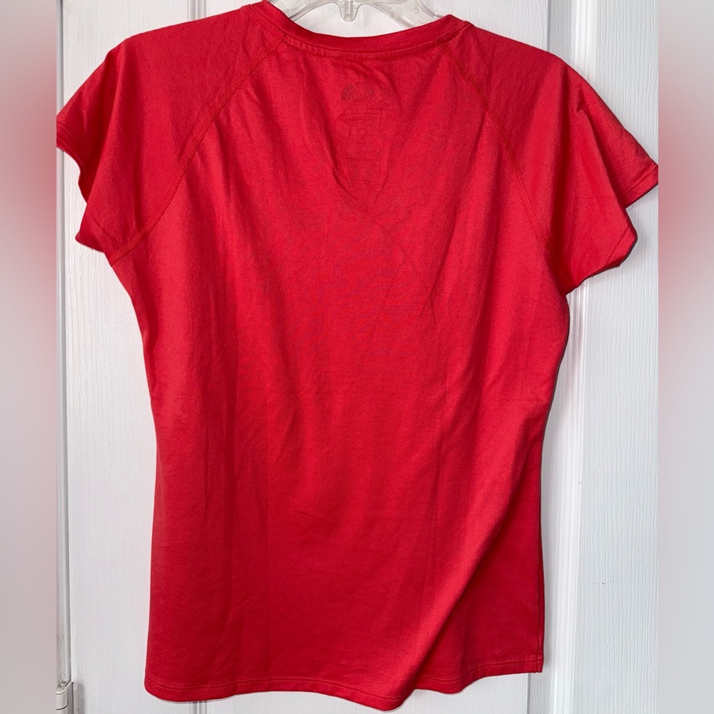 The North Face Red Orange FlashDry Workout Top Size M - Picture 2 of 8
